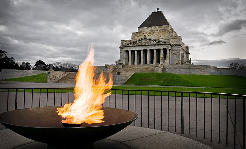 Shrine of Remembrance Forecourt and Eternal Flame