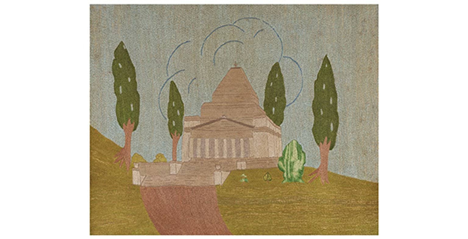 Needlework of Shrine of Remembrance Christina Hall Shrine of Remembrance Collection