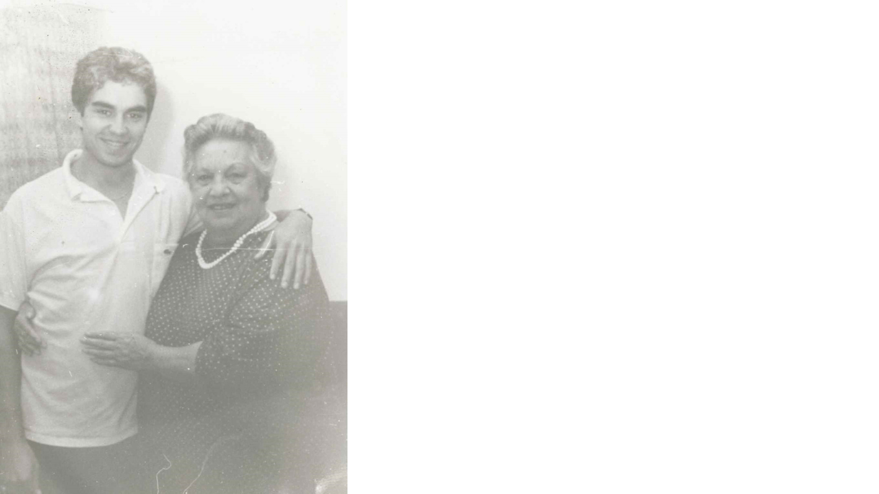 Black and white portrait of Dr. Andrew Peters and Aunty Dot Peters